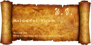 Waldapfel Vince névjegykártya